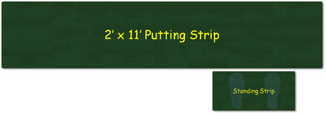 portable putting green strip