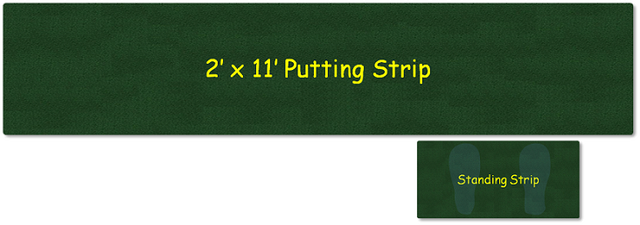 portable putting green strip