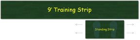 9 foot putting green strip
