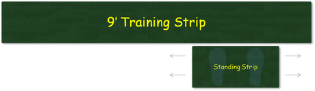 9 foot putting green strip