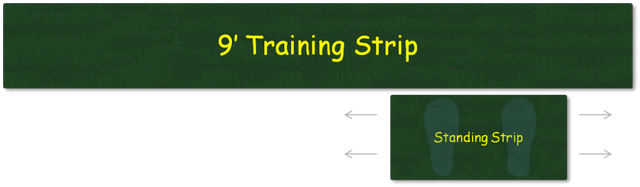 9 foot putting green strip
