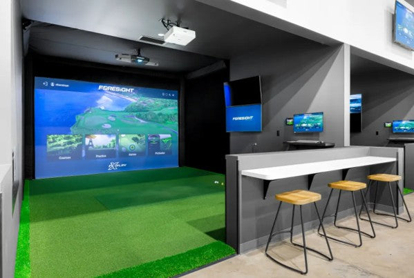 EZ Tee Hybrid in Commercial Simulator Bay