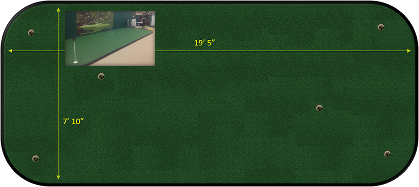 8 x 20 putting green