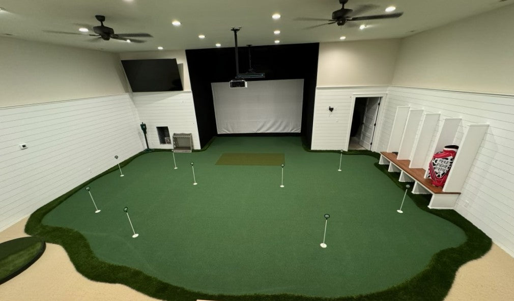 Sim room w Bunker Turf