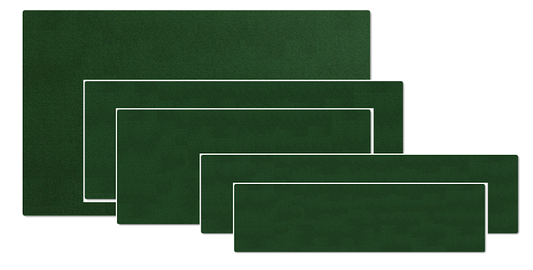 various sizes of putting turf
